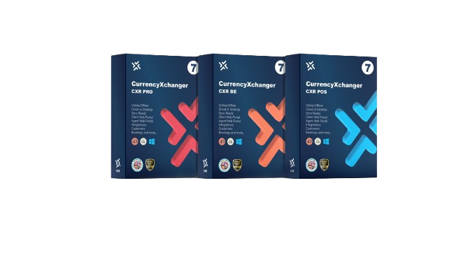 CurrencyXchanger boxed editions — PRO, BE, POS